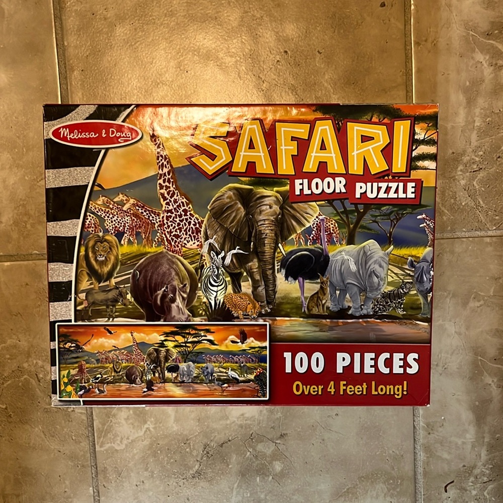 🦒 Melissa & Doug 🌴 Safari Floor Puzzle